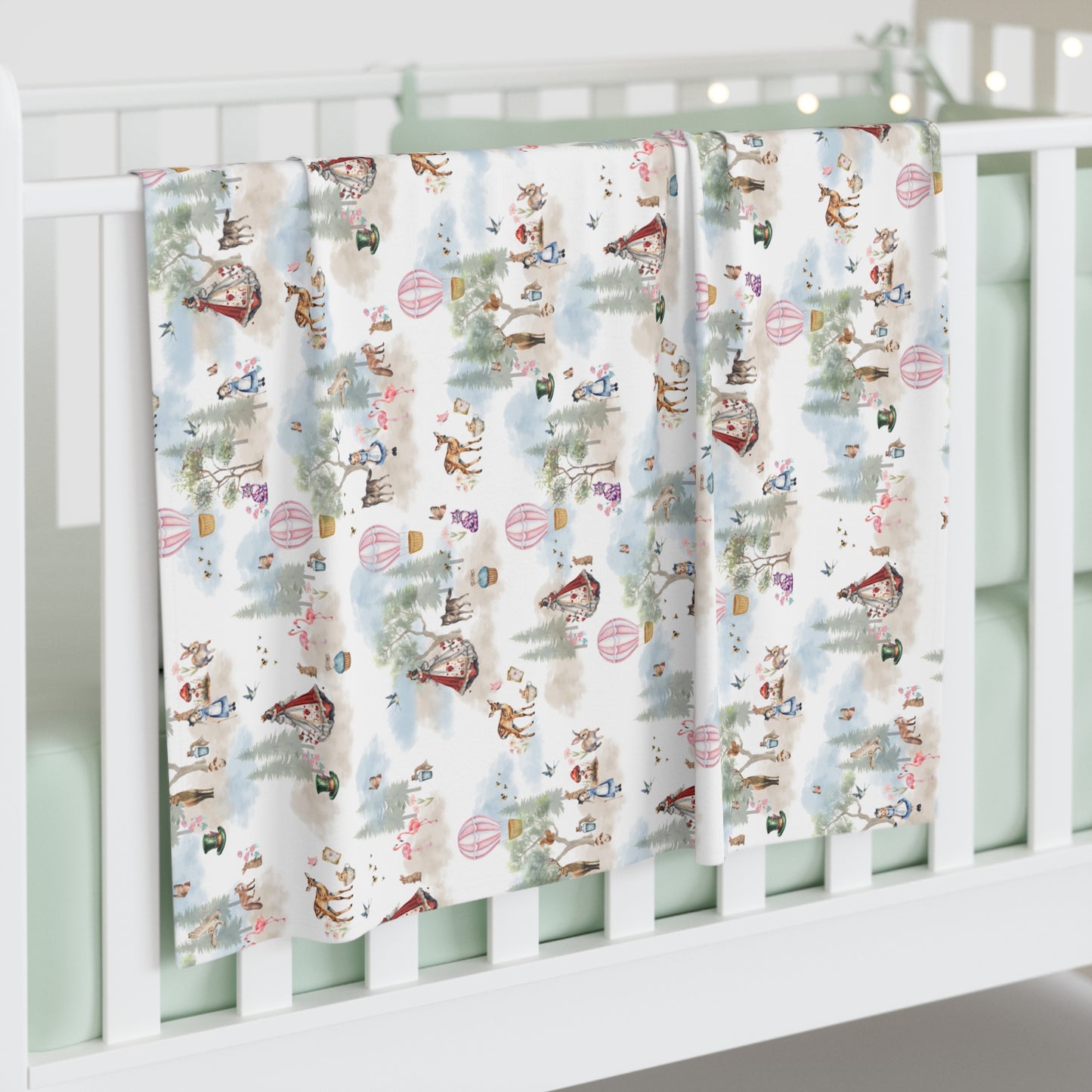 Alice in Wonderland Baby Swaddle Blanket