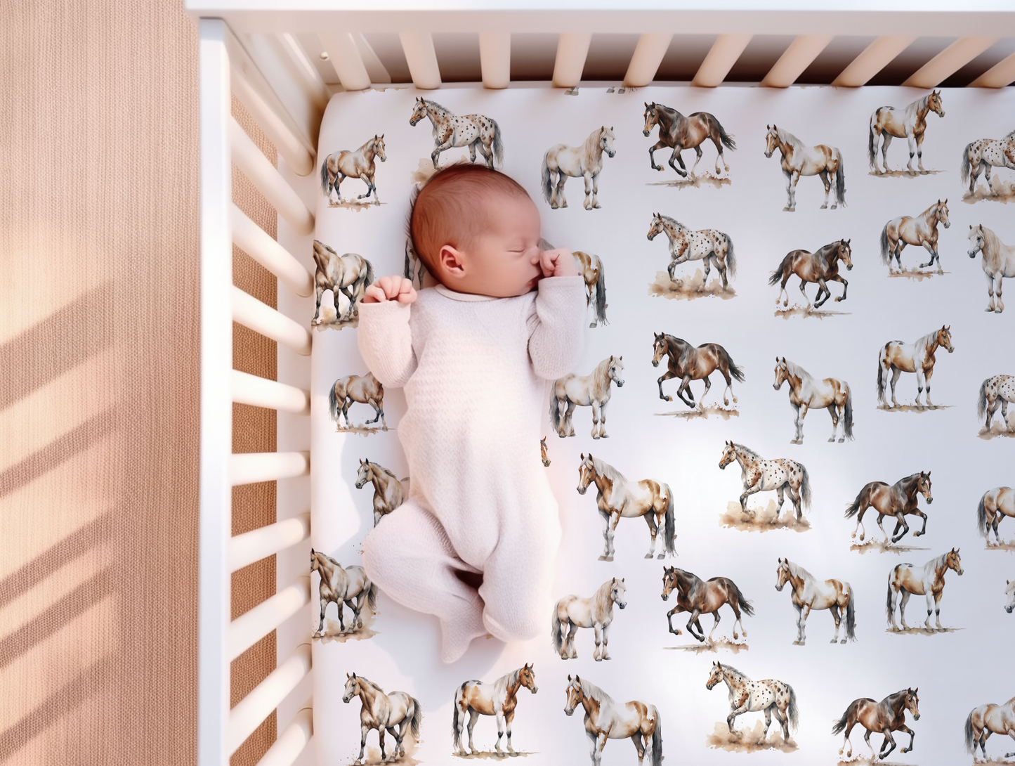 Horse Crib Sheet