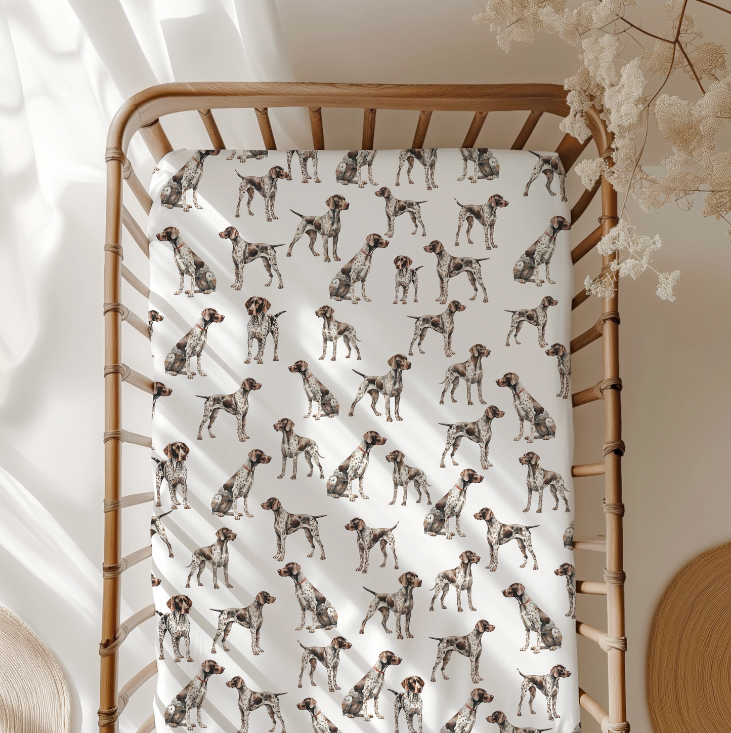 GSP Standard Crib Sheet. German Shorthaired Pointer.