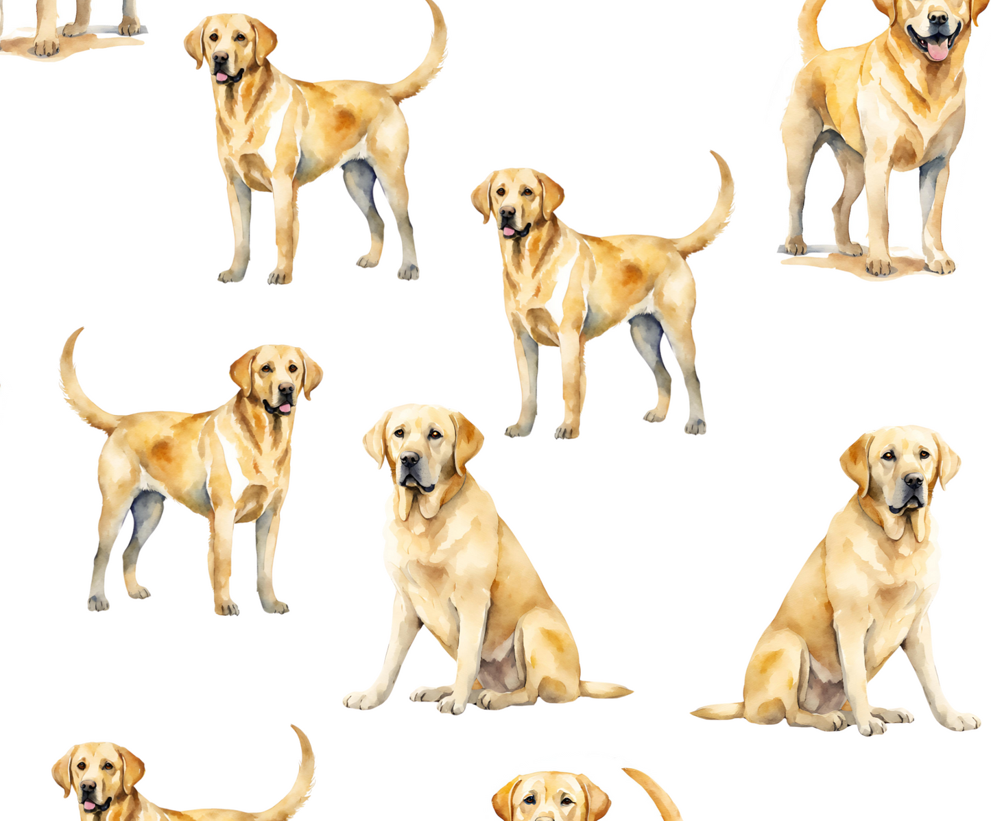 Yellow Lab Crib Sheet