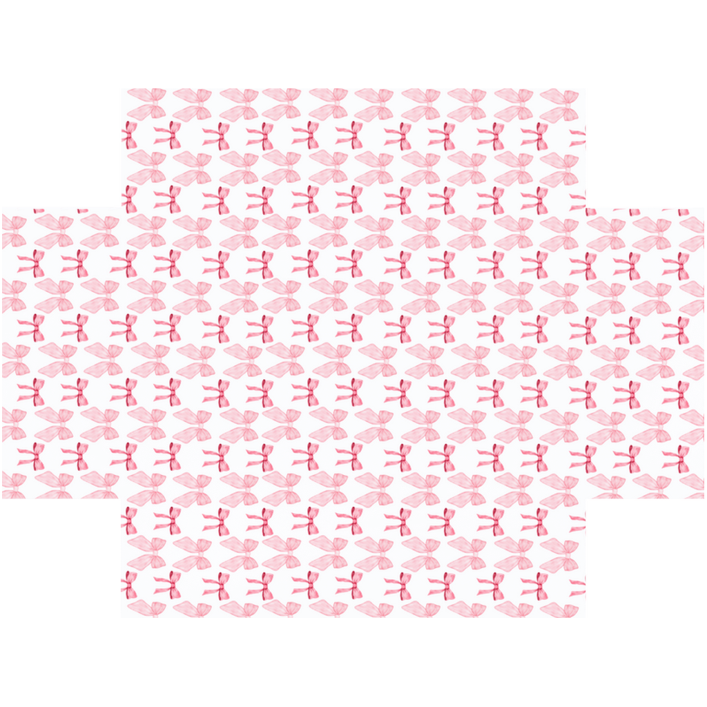 Pink Bow Baby Crib Sheets - Coquette Room Decor - Romantic Crib Sheet - Girl - Ballerina - Baby Girl