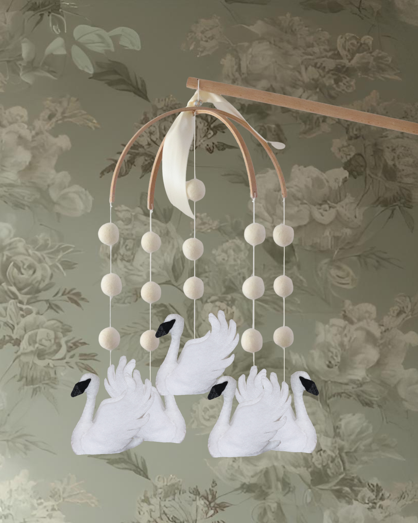 Swan Baby Mobile
