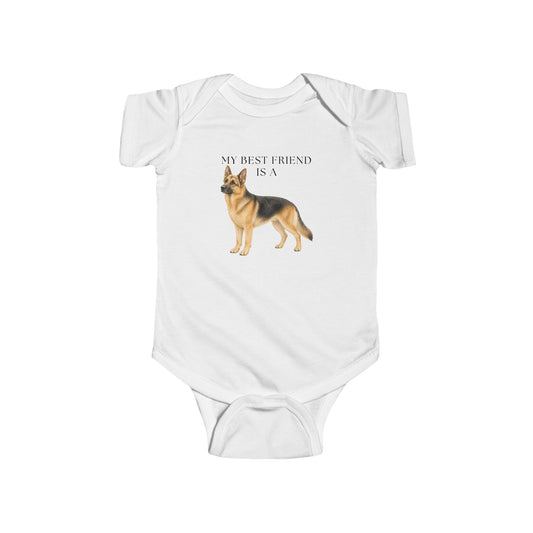 My Best Friend is a German Shepherd - Rescue Dog - Baby Outfit - Baby Shower Gift -Dog Nursery - Shepherd - Dog