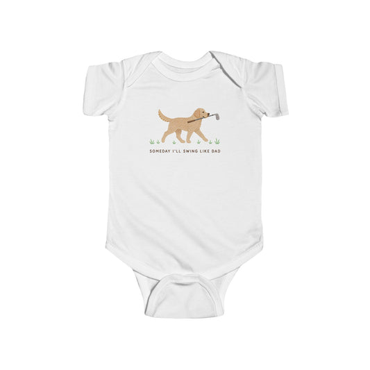 Golf Baby Bodysuit, Swing Like Dad  Baby Outfit, Golf Baby Clothes, Golf Baby Shower Gift, Country Club Baby, Future Golfer Onesie