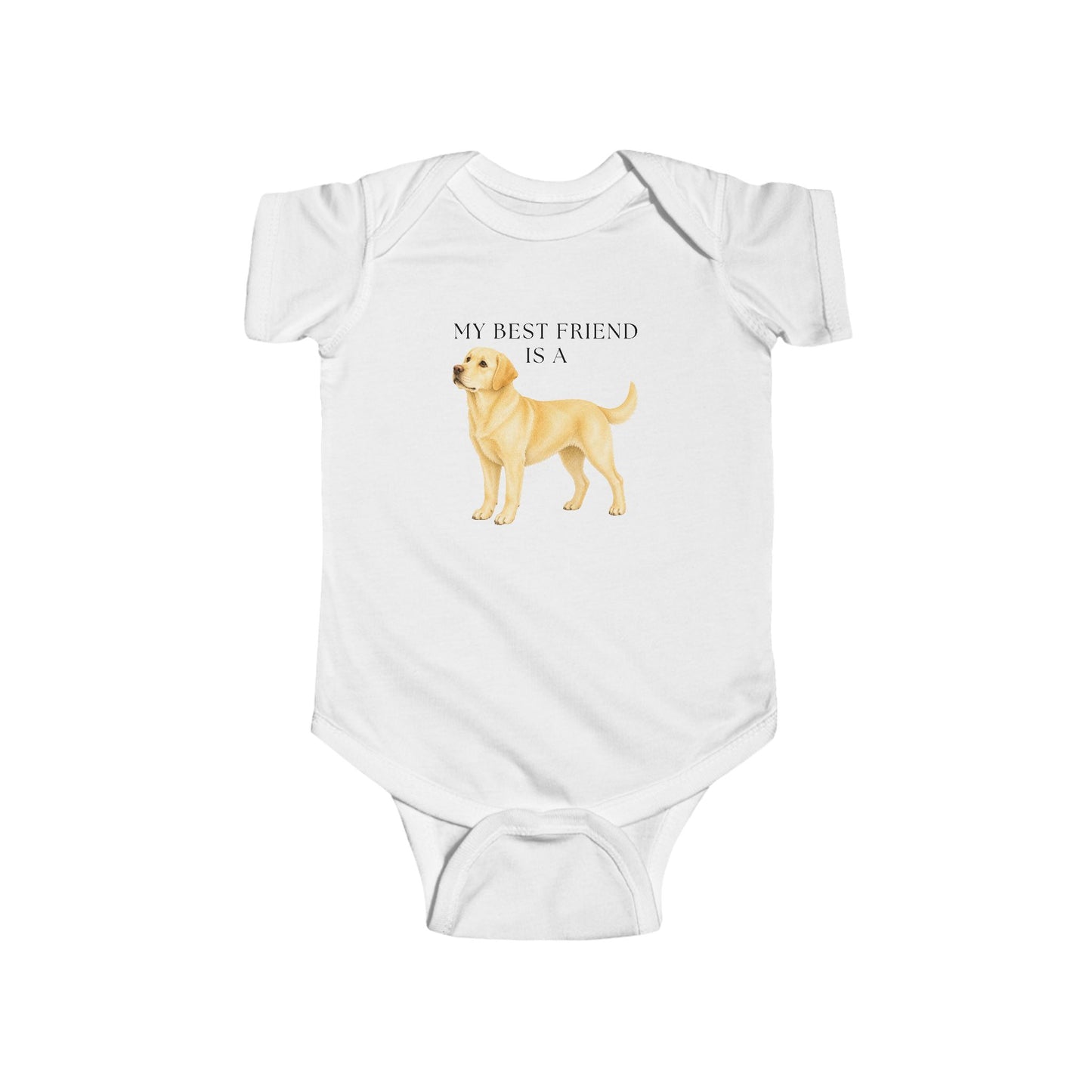 My Best Friend is a Yellow Lab - Yellow Labrador - Baby Outfit - Baby Shower Gift - Dog Nursery - Lake Dog - New Baby Gift