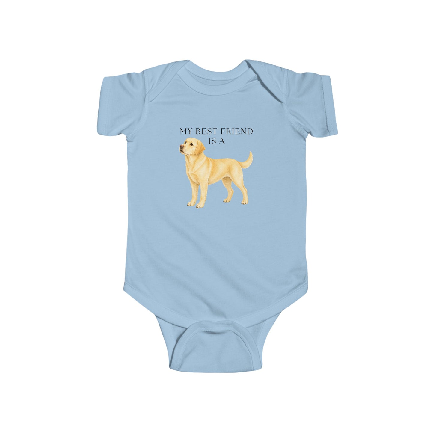 My Best Friend is a Yellow Lab - Yellow Labrador - Baby Outfit - Baby Shower Gift - Dog Nursery - Lake Dog - New Baby Gift