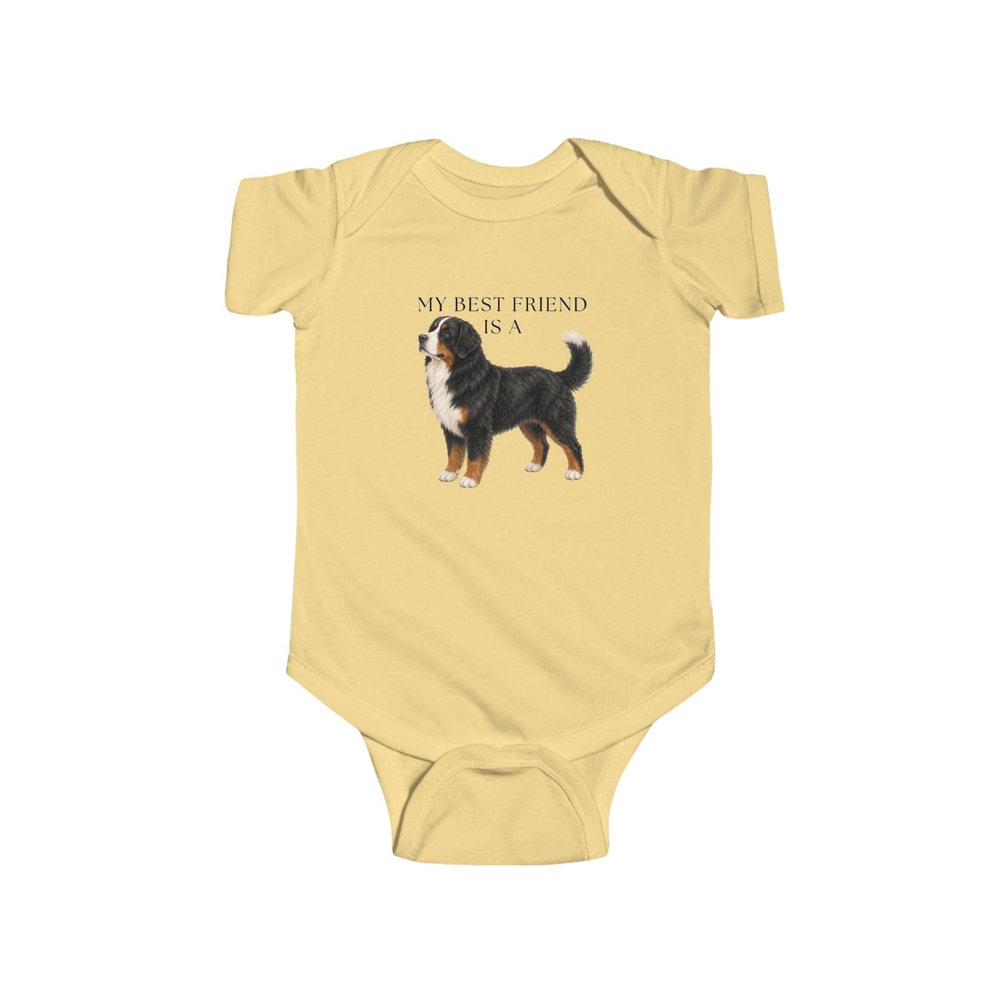 My Best Friend is a Bernese Mountain Dog - Baby Shirt - Baby Outfit - Dog - Baby Shower Gift - Dog Nursery - Bernese Mountain Dog