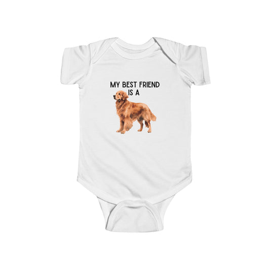 My Best Friend is a Red Retriever - Baby Outfit - Baby Shower Gift -Dog Nursery - Hunting Baby - Dog