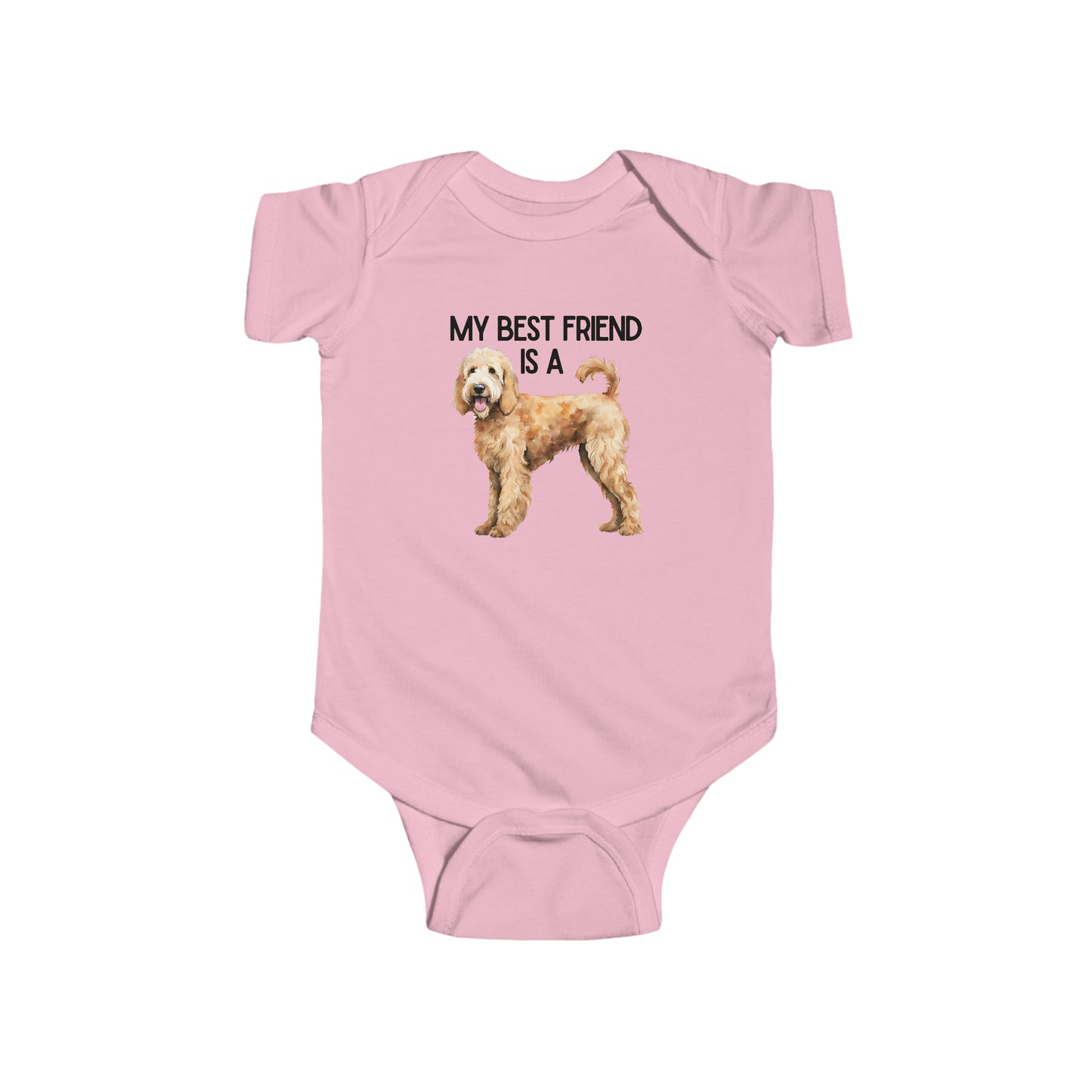 My Best Friend is a Golden Doodle - Poodle - Baby Outfit - Baby Shower Gift -Dog Nursery - Golden Doodle Baby- Nursery Decor