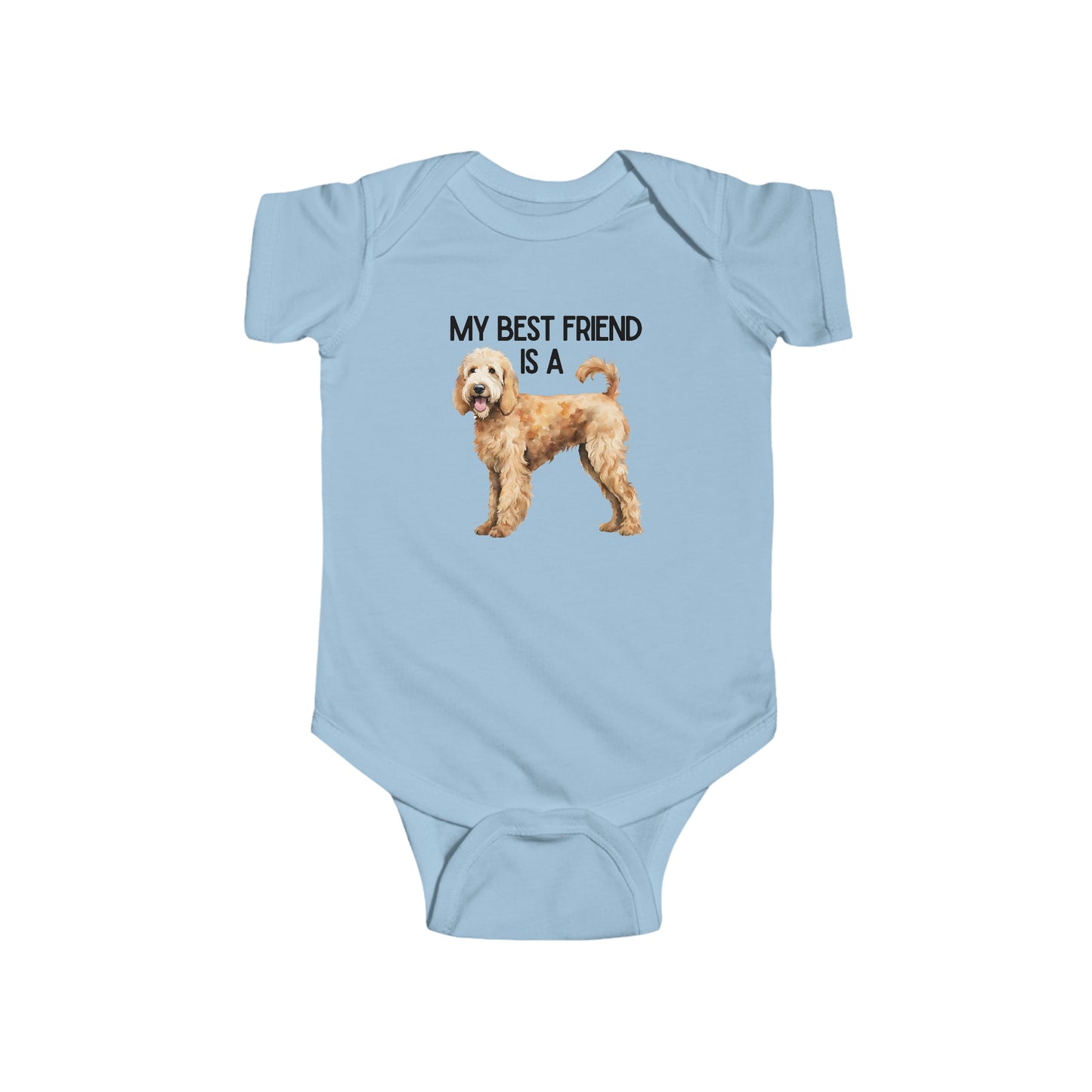 My Best Friend is a Golden Doodle - Poodle - Baby Outfit - Baby Shower Gift -Dog Nursery - Golden Doodle Baby- Nursery Decor