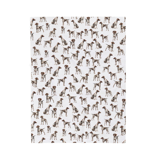 Copy of GSP Baby Blanket - New Baby Gift - Dog Lover - Baby shower gift - Dog Nursery Decor - Dog Blanket - Puppy Nursery - German Pointer