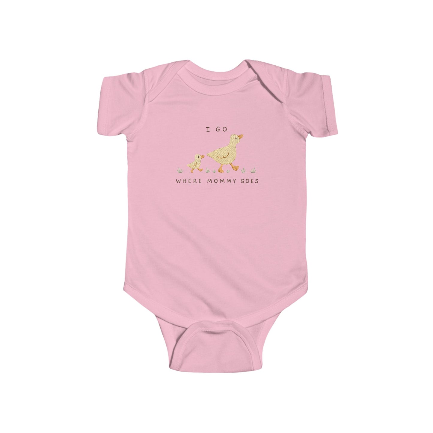 I Go Where Mommy Goes Baby Duck - Baby Outfit - Baby Shower Gift - Mommy Duck Nursery - Duck Nursery - New Baby Gift