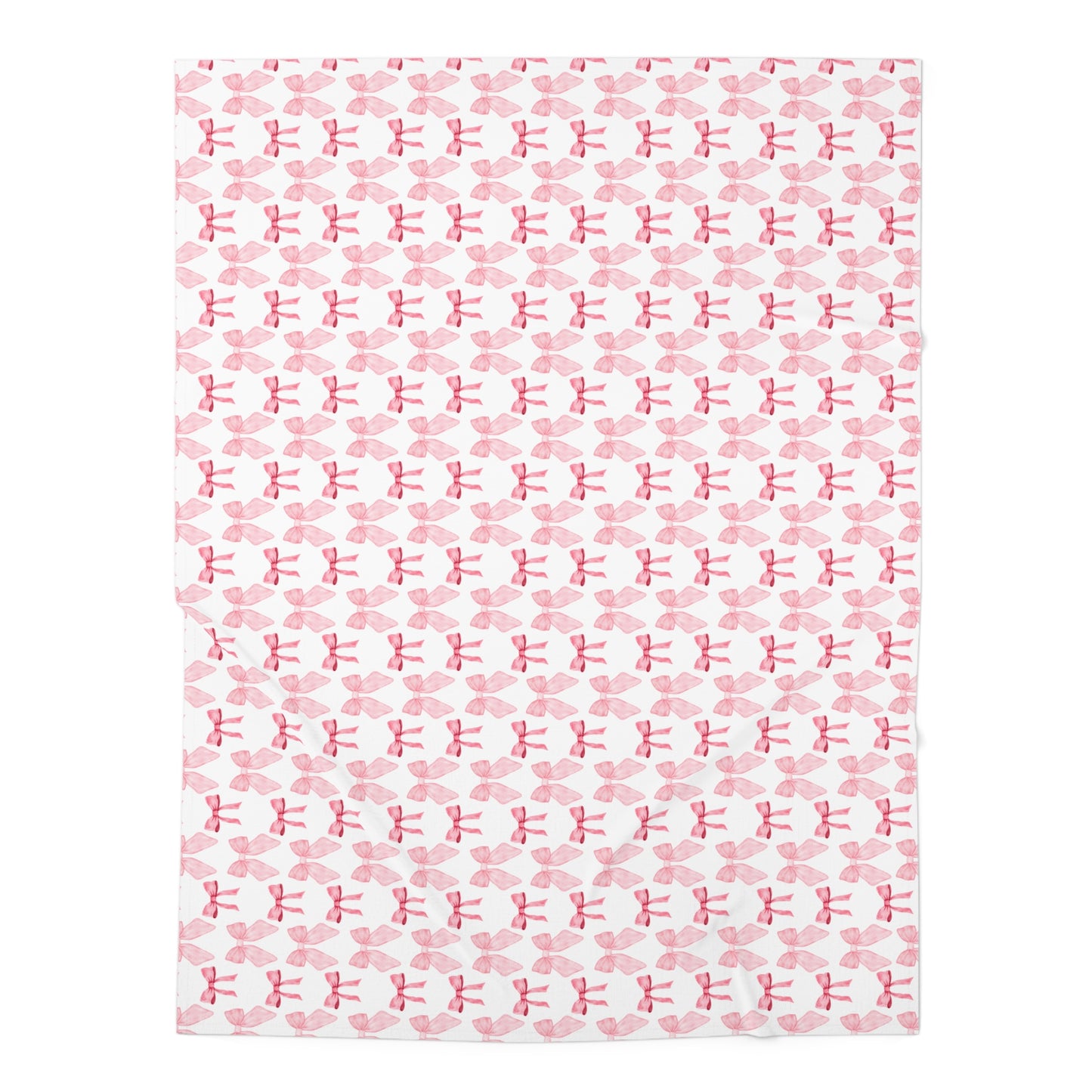 Pink Bow Baby Swaddle Blanket