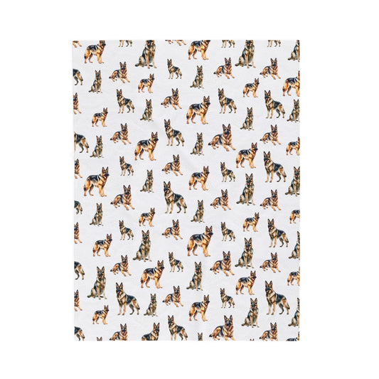 German Shepherd Baby Blanket, Baby Gift, Dog Nursery, Dog Mom, Dog Lover Baby, Baby Shower Gift
