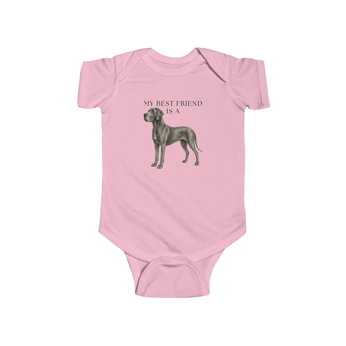 My Best Friend is a Great Dane - Great Dane - Baby Outfit - Baby Shower Gift - Dog Nursery - Lake Dog - New Baby Gift