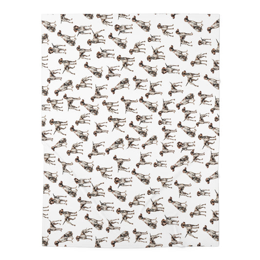 German Shorthaired Pointer Baby Swaddle Blanket, Baby Gift, Dog Nursery, Puppy Nursery, Bird dog Mom, Hunting Mom,  GSP, Hunting Nursery