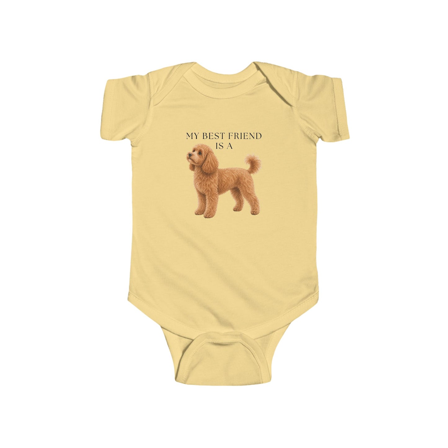 My Best Friend is a Cavapoo - Minipoo - Poodle - Doodle - Baby Shirt - Baby Jumpsuit - Baby Outfit - Dog - Baby Shower Gift - Dog Nursery