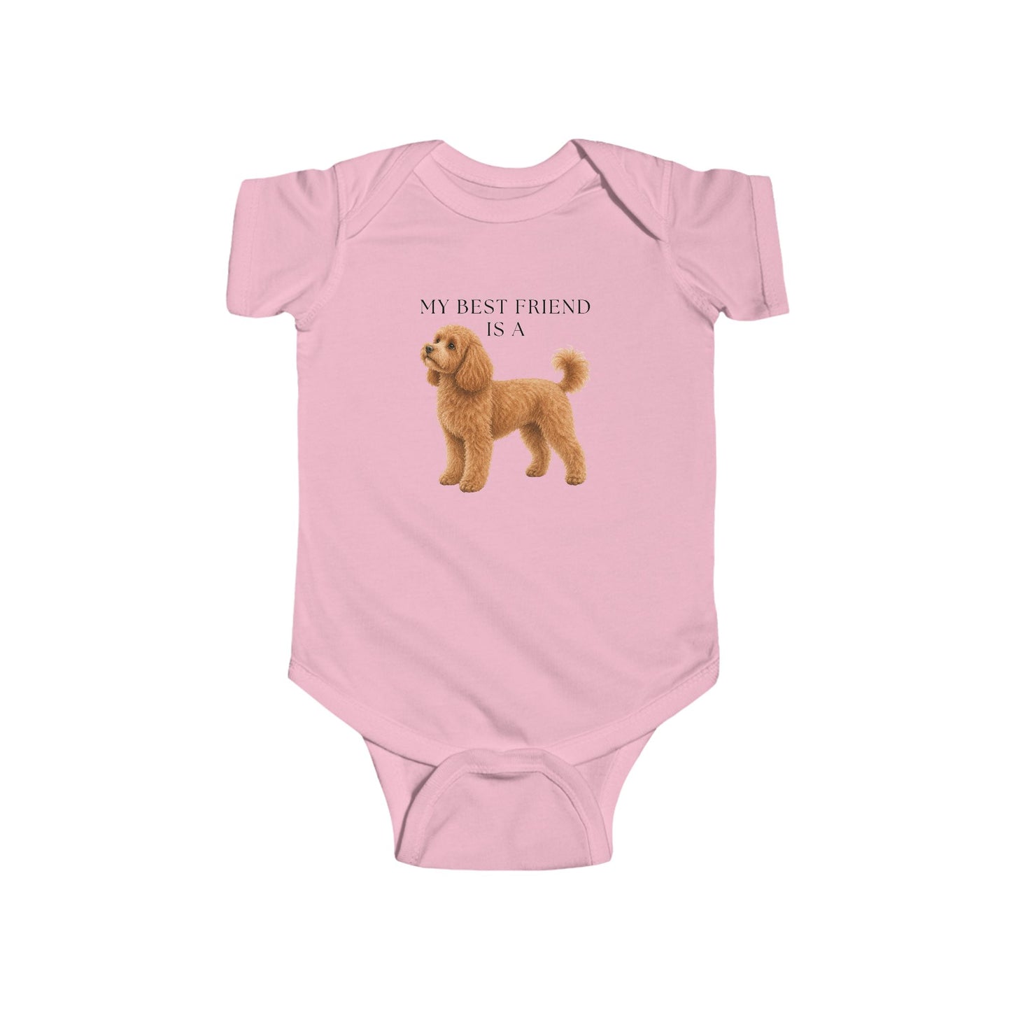 My Best Friend is a Cavapoo - Minipoo - Poodle - Doodle - Baby Shirt - Baby Jumpsuit - Baby Outfit - Dog - Baby Shower Gift - Dog Nursery