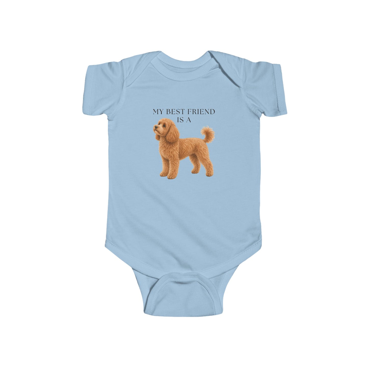 My Best Friend is a Cavapoo - Minipoo - Poodle - Doodle - Baby Shirt - Baby Jumpsuit - Baby Outfit - Dog - Baby Shower Gift - Dog Nursery