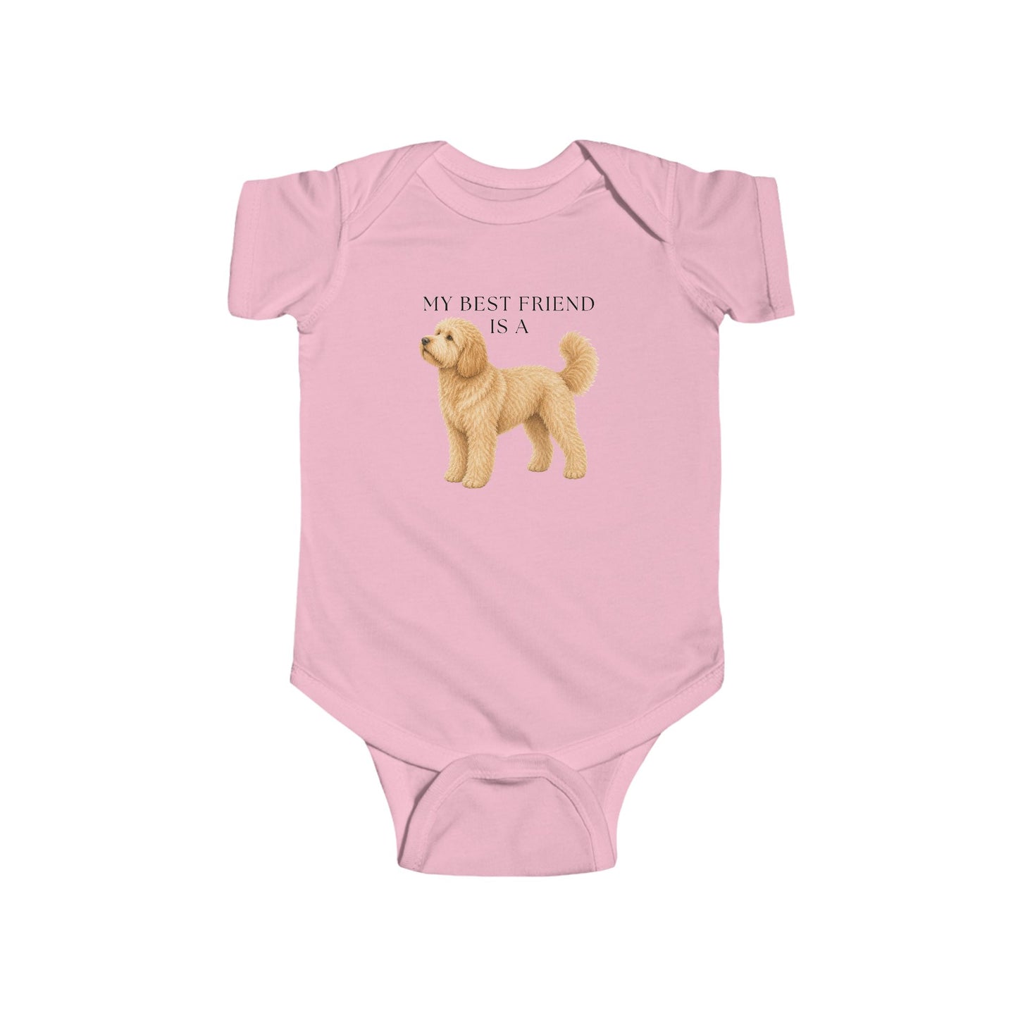My Best Friend is a Golden Doodle - Poodle - Baby Outfit - Baby Shower Gift -Dog Nursery - Golden Doodle Baby- Nursery Decor