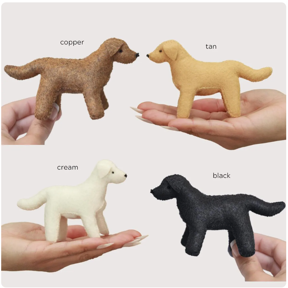 Handmade Felt Dog Baby Mobile