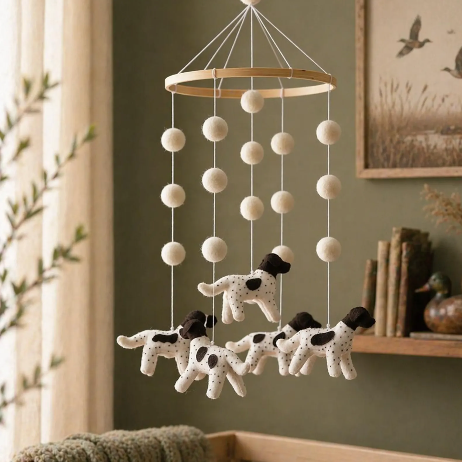 German Shorthaired Pointer Dog Baby Mobile