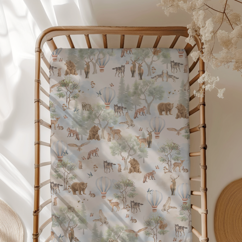 Whimsical Woodland Crib Sheet