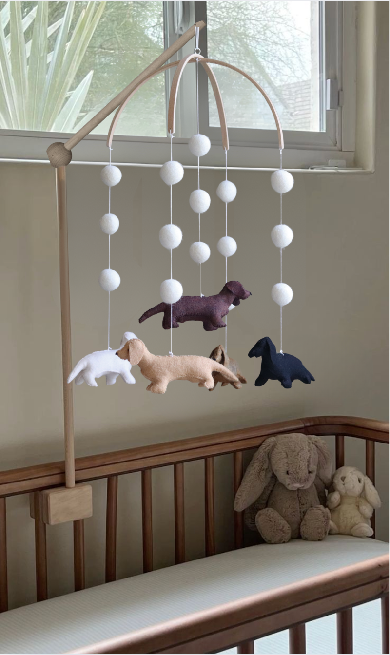 Dachshund Baby Mobile