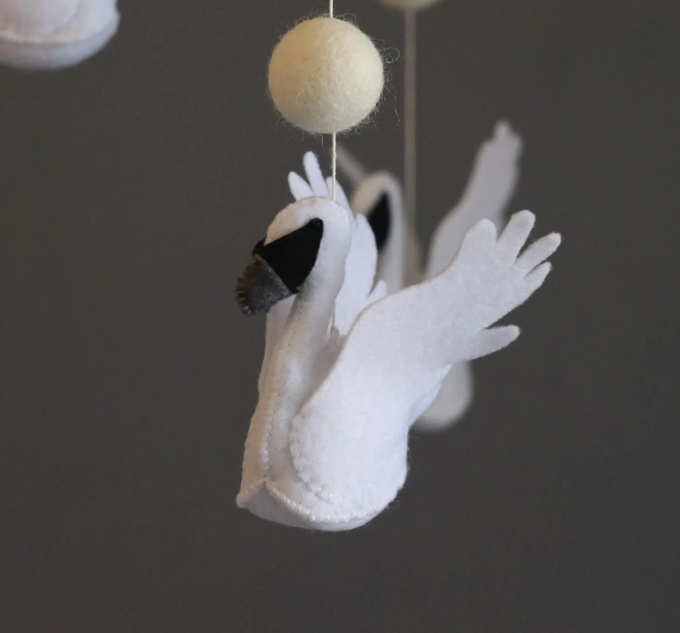 Swan Baby Mobile