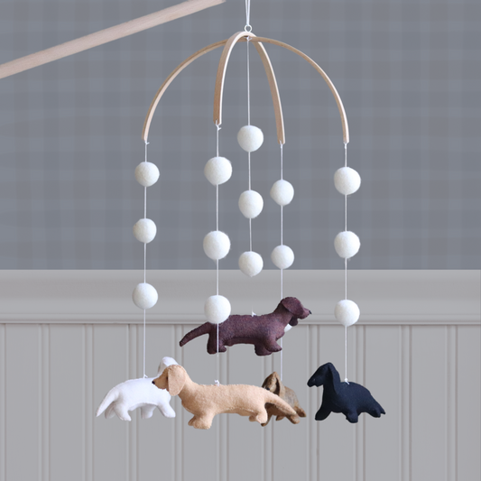 Dachshund Baby Mobile