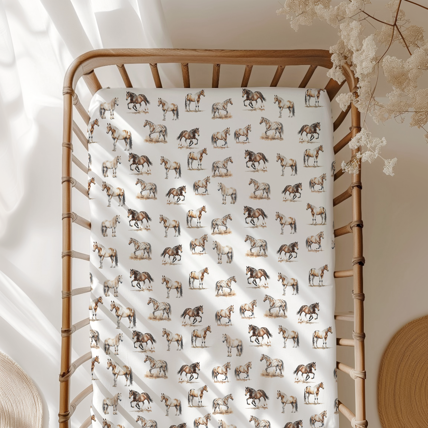 Horse Crib Sheet