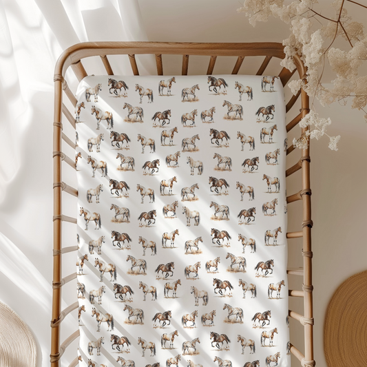 Horse Crib Sheet