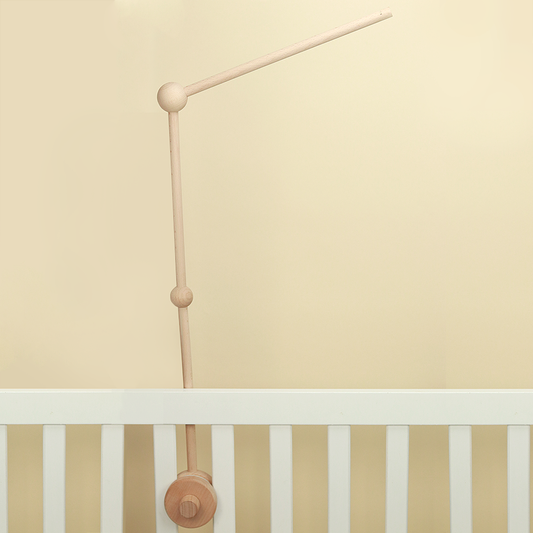 Natural Wood Baby Crib Arm